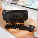 DaierTek Silicone Case for Switch 2(2025) Black Soft Rubber Cover Protector Anti-Scratch Grip Design for Switch2 and Joy-con Anti-Scratch Anti-Slip