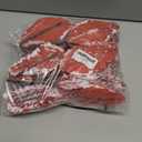 10pcs Snow Decorated Large Poinsettia Decorative Christmas Flower Stem for Christmas Tree Wreath Garland, Red/White