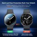 7 x LK 4 Pack for Samsung Galaxy Watch 8 Screen Protector 44mm 2025, Upgrade Top 9H+Tempered Glass, Easy to install for Galaxy Watch 44mm Screen Protector, 0 Bubble,HD