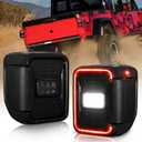 MOBI OUTDOOR LED Tail Lights Fit For Jeep Gladiator JT 2019 2020 2021 2022Smoked Taillights Brake Light Turn Signal Light Reverse Back Up Assembly (Black Housing Smoke Lens), 1 Pair