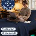 Twin XL Size 3 Piece Sheet Set - Comfy Breathable & Cooling Sheets - Hotel Luxury Bed Sheets for Women & Men - Deep Pockets, Easy-Fit, Soft and Wrinkle Free Sheets - Navy Blue Oeko-Tex Bed Sheet Set
