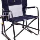 GCI Outdoor Freestyle Rocker XL Portable Folding Rocking Chair and Outdoor Camping Chair (Indigo Blue)