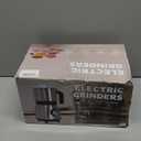 Grinder for Kitchen, Spice Grinder Electric Dry Comes With 3 Removable Stainless Steel Blades, 500w Suitable For Grinding Spices, Herbs, Coffee Beans, Grains, Nuts (Black)