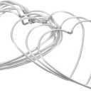 Veemoon 10pcs Heart Shaped Metal Wreath Frames for Dreamcatcher and Macrame Crafts Handmade Wire Hoops for Home Decor and Wall Hanging Projects