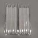 Homemory Real Wax LED Flameless Taper Candles with Timer, Dripless Fake Candlesticks with 3D Flickering Flame, 9.6 Inches White Window Candle for Fireplace Christmas Halloween