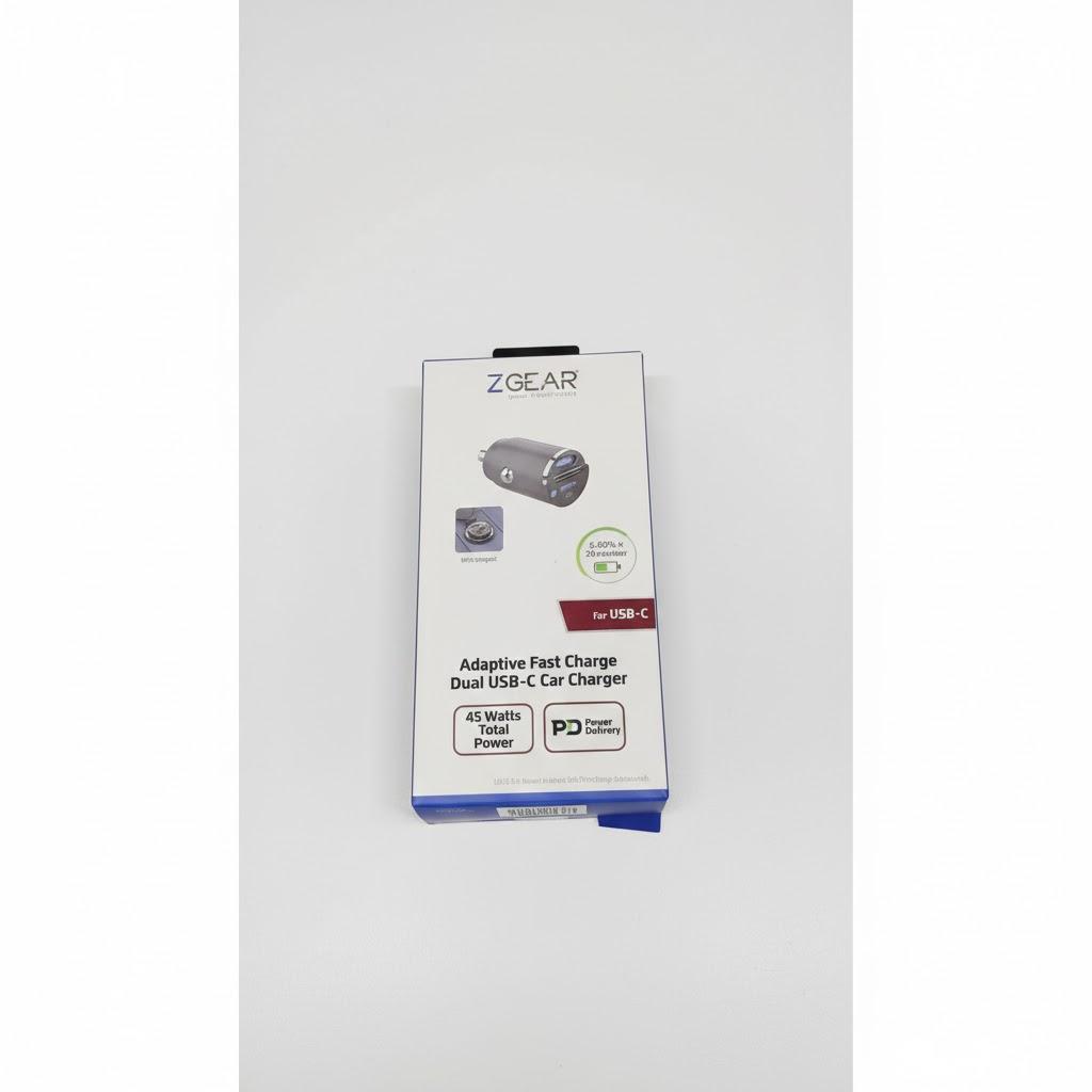 Zgear 45 Watt Dual USB-C Car Charger