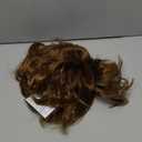Mens Wig - Light Brown Short Layered Natural Fluffy Synthetic Heat Resistant Halloween Cosplay Hair