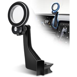 Magnetic Phone Mount Dash Anchor Compatible with Rivian R1T(Gen 1) and R1S (2022-2025) - Fits Driver Side Only, with 17mm Ball Arm, Direct Plug in Design to Flexible Switching Bracket