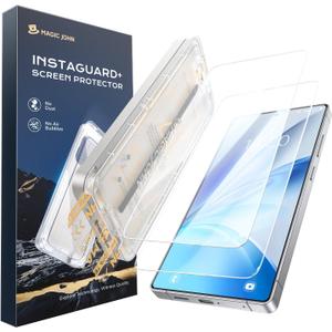 MAGIC JOHN 2PACK 3rd Gen for Samsung Galaxy S26 Plus Screen Protector, One-Pull Easy Install, Smooth Touch, Auto-Align Screen, Support Fingerprint Unlock, 9H Glass, Anti-Scratch