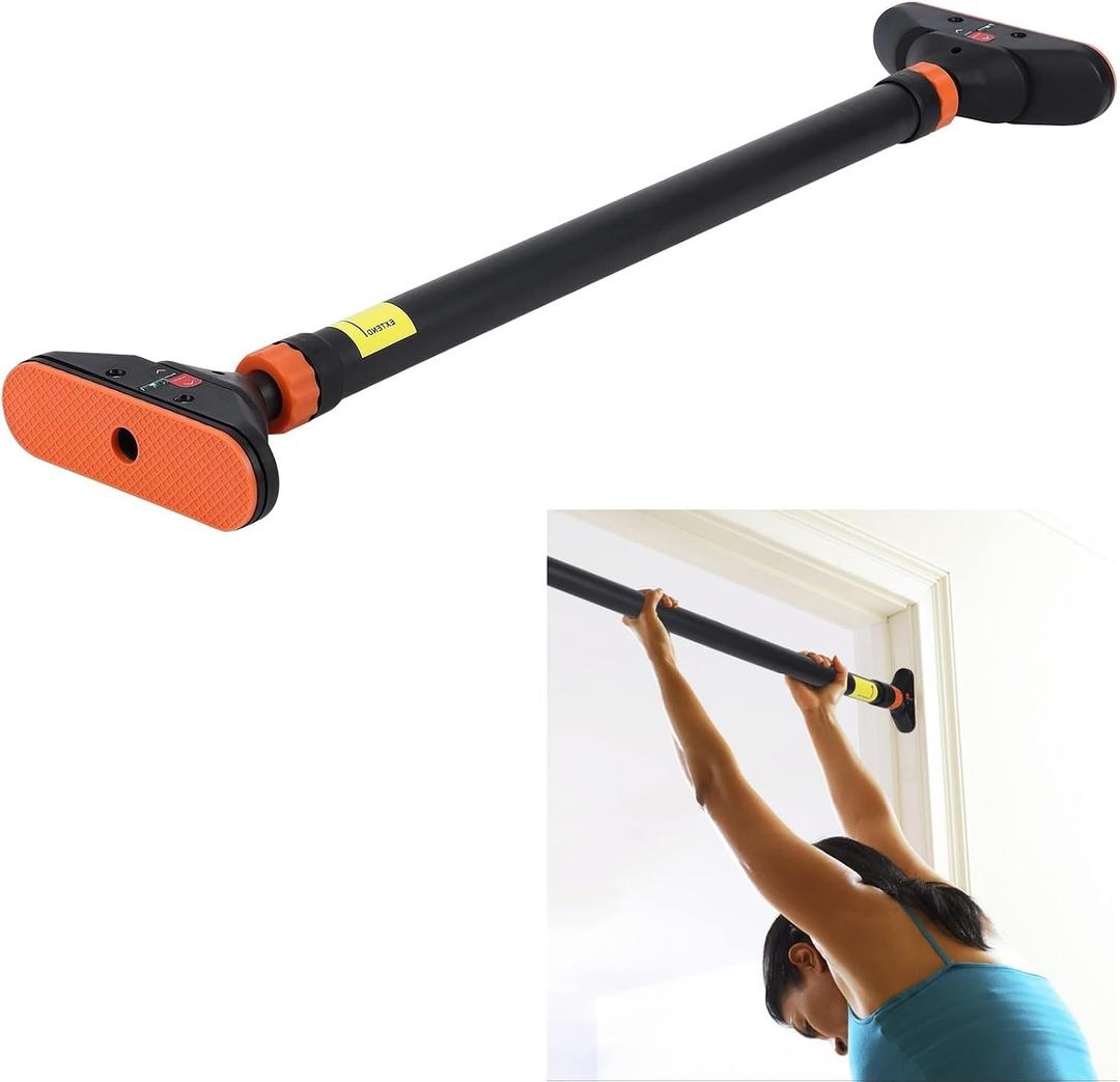 Pull Up Bar for Doorway, Strength Training Pull-up Bars, No Screws, No Installation Required, Max Load 440 LBS Chin Up Bar With Level Meter and Adjustable Width for Home Gym Upper Body Workout