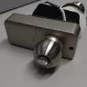 Veise Keypad Door Knob Lock, Keyless Entry Digital Lock with Handle, Electronic Smart Knob for Front Door & Bedroom, Easy Install, Auto Lock, Passage Mode, Anti-Peeping Password, Satin Nickel