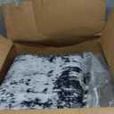 Washable Area Rugs 6'x9' Non-Slip Modern Abstract Soft for Living Room Entryway Bedroom Nursery, Print Pattern, Black Navy Blue Gray