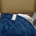 Heating Pad for Neck and Shoulders and Back, Weighted Heating Pads for Back Pain Relief, 2.2lb Large Electric Heat Pad, 6 Heat Settings, 5 Auto-Off, Birthday Christmas Gifts for Women Mom Men Dad Blue