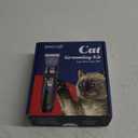 oneisall Quiet Cat Clippers for Matted & Long Hair, 2-Speed Cordless Pet Shaver Grooming Kit for Cats, Small Dogs & Animals (Blue)