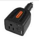 HearGrow100w Car Power Inverter, 12V DC to 110V AC Vehicles Converter with USB PortsPlug Adapter Outlet and Fast Charging PD3.0 Type-C for Phones, Pads, Laptops and Computer Charger