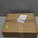 Nintiue Upgraded Modern Arc Dimmable Tall Standing Floor Lamp with Linen Shade, 1200 Lumens LED Bulb Included, for Living & Reading Room, Bedroom, Office & Nursery, Gold