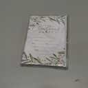 Whaline 25 Pack Christmas Party Invitation Cards Holly Greenery Watercolor Leaves&Berries Invitation Paper Cards with Envelopes Xmas Holiday Party Invites