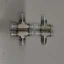 (4-PACK) 2603-06-06-06 Hydraulic Adapter Fitting 3/8" Male JIC 37(9/16"-18UNF) 3/8" Male JIC 37(9/16"-18UNF) 3/8" Male JIC 37(9/16"-18UNF)Tube UnionTee Joiner Elbow/Corner Carbon Steel