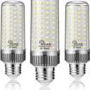 E26 LED Bulb,20W LED Corn Light Bulb 180W Equivalent 6000K Daylight White 2000LM Non-dimmable Flicker Free Ceiling Fan LED Corn Bulb for Indoor Outdoor Home Garage, 3-Pack (Daylight White)