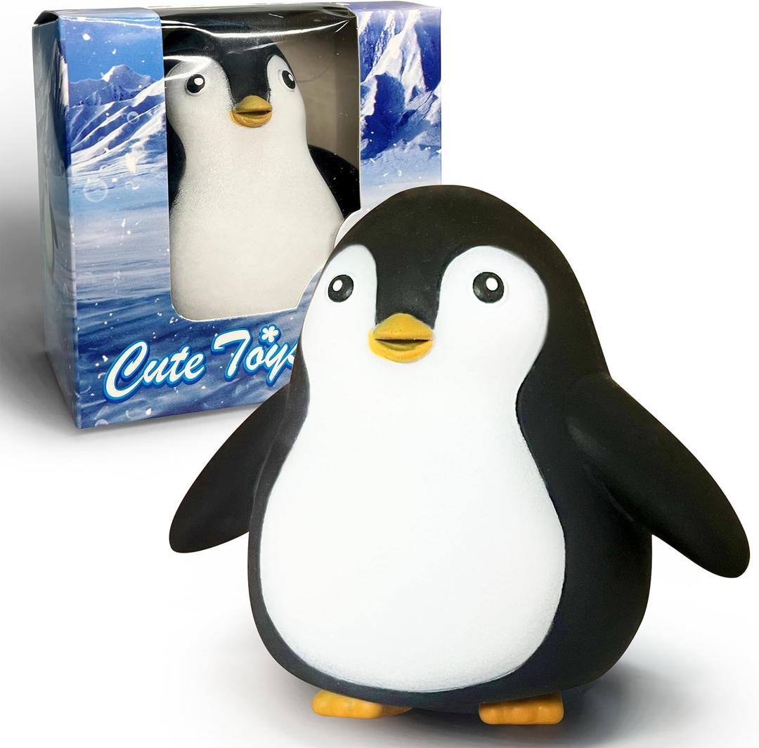 ZTATU Penguin Squishy Fidget Toys Stress Balls for Kids (1PCS) Squishy Dough Ball Sensory Fidget Toys, Sensory Squeeze Ball Party Favors for Kids Stress Relief Gifts Easter Basket Stuffers