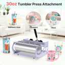 Slendor Heat Press Machine Sublimation Heat Press 360 Swing Away Heat Transfer Digital T-Shirt Pressing with 30OZ 20OZ Tumbler Press, Multifunction Combo for Hat Cap Plate 12''X15'' 5IN1 Lavender