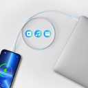 Kobilar USB C to USB C Cable Fast Charging, 5-Pack 3ft Type C Charging Cables for iPhone 16 Pro Max Plus, 65W C to C Cable for Samsung S24 S23, iPad Pro 13 12.9 11 inch, iPad Air (White)