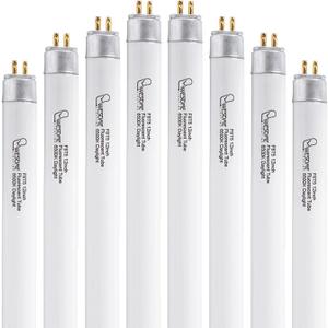 8 Pack 12 Inch F8T5/DL Fluorescent Light Bulb, 6500K Daylight, T5 8 Watts Fluorescent Replacement Bulb for Counter and Cabinet Fixture, G5 Base