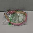 Leather Dog Collar for Small Medium Large Dogs, Soft Padded Dog Leather Collar with Heavy Duty Gold Buckle, Durable & Comfortable for Small Dogs Daily Walking (Hot Pink, S) (S:Neck 10-14, Width 3/4)