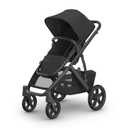 UPPAbaby Vista V3 Convertible Single-to-Double Stroller for Baby & Toddler, 30+ Configurations, Car Seat Compatible, All-Wheel Suspension, XL Basket Jake (Charcoal/Carbon Frame)