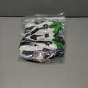 Kids Girl Halloween Costume Black White Striped Ruffle Tulle Tutu Dress with Headband Cosplay Birthday Party Outfit (4-5 Years)