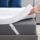 Homkdom 2 Inch Queen Size Memory Foam Mattress Topper with Removable Cover