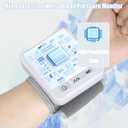 TOPBOMED Electronic Blood Pressure Monitor,Wrist Blood Pressure Monitor 2x99 Reading Memory for Adults Wrist BP Monitor with Carrying Case for Home Use