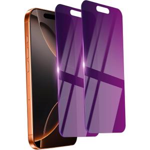 2 Pack Privacy Screen Protector for iPhone 16 Pro Max Tempered Glass 6.9inch Private Saver Anti-Spy Eye Protection Anti-Scratch Full Coverage