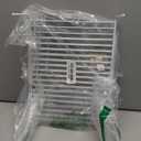 Expandable Kitchen Cabinet Shelf Organizers, Heavy Duty Adjustable Counter Organizer Metal Wire Spice Rack, Freezer Storage Shelf for Cabinets, Pantry, Bathroom, Fridge, White