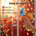 2 Pack Chinese New Year Decorations 2026, Lunar New Year of The Horse Static Window Stickers, 5D Visual Effect Flat Decals (Not 3D), 7040cm Spring Festival Window Cling for Glass & Home