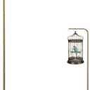 67 Inch High Hanging Bird Cage, Bird Cage Stand, Feeder Stand with Base