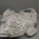 Pinch Pleated Linen Curtains 100 Inches Long for Living Room Bedroom Semi Sheer Light Filtering Pinch Pleat Curtain with Hooks for Track Back Tab Neutral Cream Beige Ivory Privacy Pleated Drapes