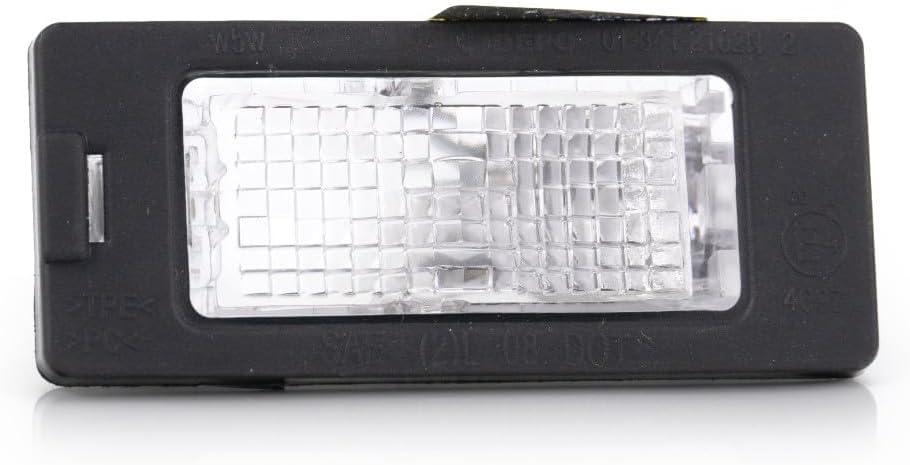 For VW Tiguan License Light Assembly 2014 15 16 17 2018 Driver OR Passenger Side | Single Piece | Bulb Type CAPA For VW2870113 | 5N0 943 021 B