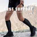 BLUEENJOY Copper Compression Socks for Women & Men (6 pairs) - Best Support for Nurses, Running, Hiking, Recovery, L-XL