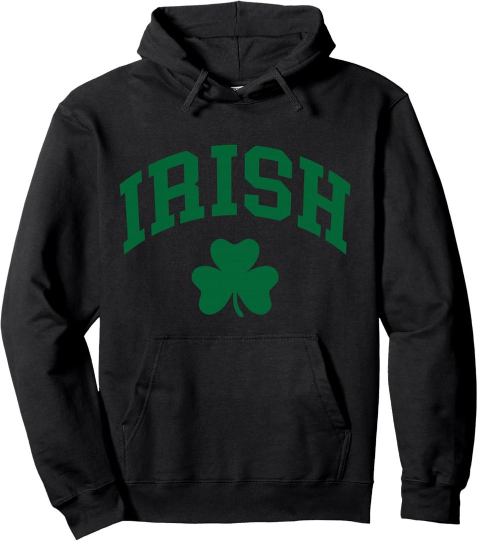 Irish Shamrock St Patricks Day Ireland Pride Irish Green Pullover Hoodie M