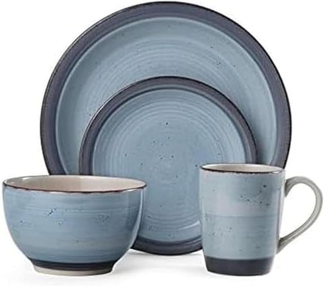 Pfaltzgraff Sadie 16-Piece Dinnerware Set, Blue