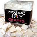355pcs Mosaic Tiles Mother of Pearl Bulk Mosaic Pieces for Home Decoration DIY Crafts Mosaic Supplies Square Shape 0.8x0.8 inch
