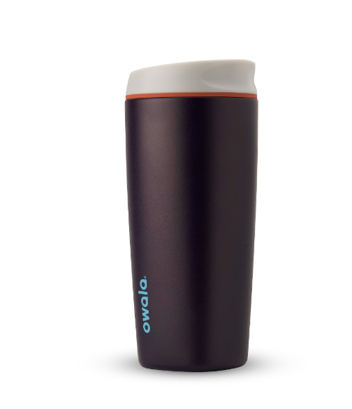 Owala SmoothSip Insulated Stainless Steel Coffee Tumbler, Reusable Iced Coffee Cup, Hot Coffee Travel Mug, BPA Free, 20 oz, Navy (Telescope Tales)