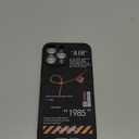 Cool Sports Style Compatible with iPhone 13 Pro Max Case, Slim TPU Creative Black White Letters Design Phone Case with Camera Protection for Men Boys Girls 6.7 inch Black