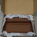 Universal Fit Premium Leather Car Seat Gap Filler Organizer, Center Console Organizer with Card Slots, Clever Gifts for Car SUV Truck Owners (Brown, 2 Pack)