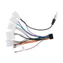 16PIN Car aftermarket Radio Wiring Harness for Toyota Camry RAV4 Corolla Tundra Highlander Car Stereo Wire Harness Power Cable Support Android Head Unit Steering Wheel Control