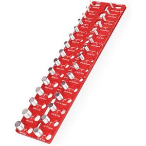 Thread Checker, 30 Nut and Bolt Thread Checker, Screw Size and Thread Identifier Gauge with 15 Standard & 15 Metric &19 Drill Bit Gauges, Bolt Size Finder for Quickly Identify Thread Sizes