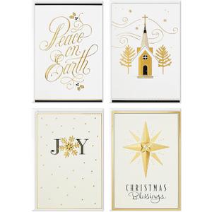 Image Arts Boxed Religious Christmas Cards Assortment, Peace on Earth (4 Designs, 24 Cards with Envelopes)