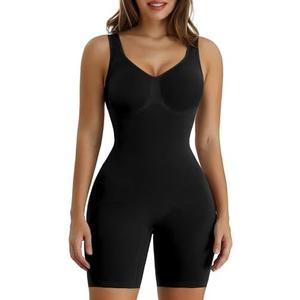 SHAPERX Women's Shaping Mid-Thigh Bodysuit Tummy Control Shapewear Seamless Full Body Shaper, 2XL/3XL