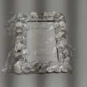 Cuspin 4x6 Silver Picture Frame, Vintage Silver Ornate Leaf Textured Hand-Crafted Resin with Glass Front Antique Photo Frame for Tabletop Display, Retro Design Home Decor